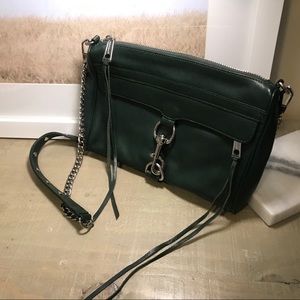 Rebecca minkoff green leather bag